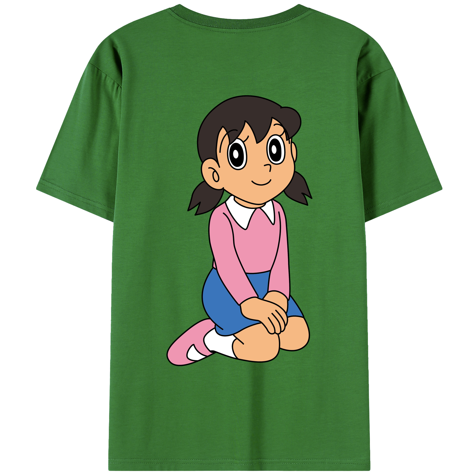 （画像用） ドラえもん みなもと しずか Doraemon Shizuka Minamoto レディース半袖Tシャツ(バックプリント)